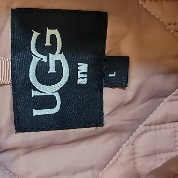 UGG FAUX-FUR Augusta Sherpa Baseball Jacket - Picture 14 of 15